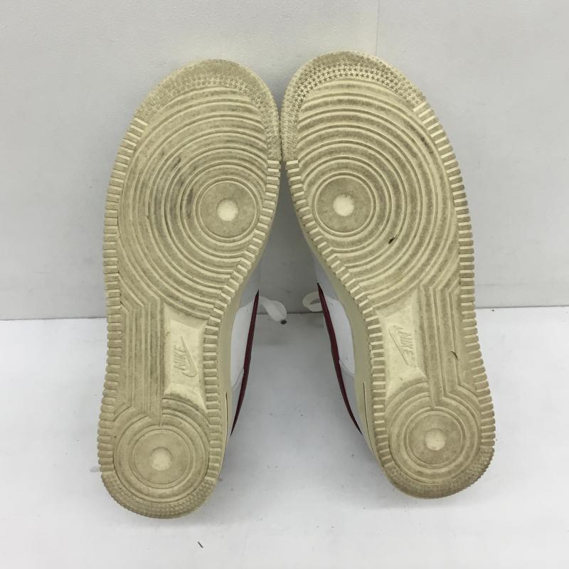 ナイキ NIKE スニーカー スニーカー WMNS AIR FORCE 1 07 SE PHOTON DUST DV7584-001 27.0cm ロゴ、文字 白 / ホワイト / X 灰 / グレー / X えんじ / ワインレッド / メンズ USED 古着 中古 10129904