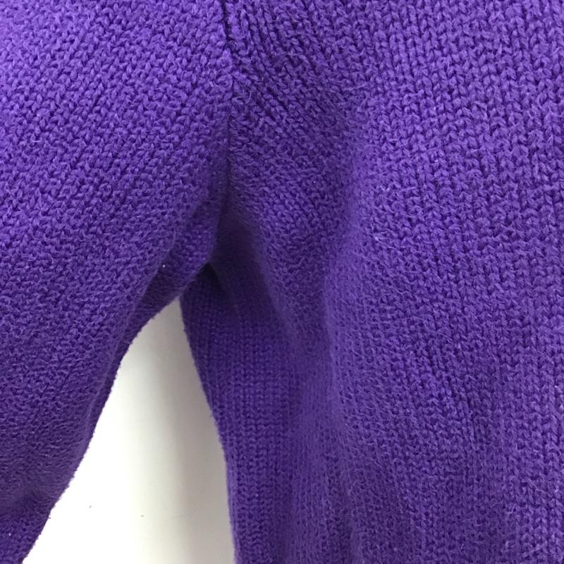 ポロバイラルフローレン Polo by RALPH LAUREN ニット、セーター 長袖 コットンニット L ワンポイント 紫 / パープル / メンズ USED 古着 中古 10114608