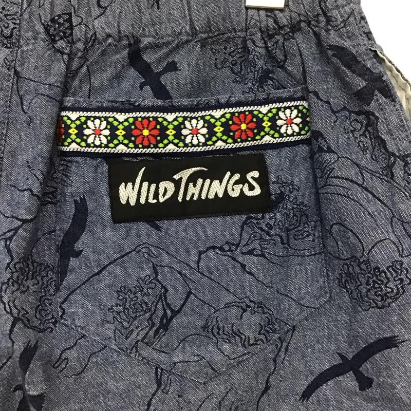 ワイルドシングス WILD THINGS パンツ ショートパンツ ショートパンツ ハーフパンツ カジュアルパンツ S プリント インディゴ / インディゴ / メンズ USED 古着 中古 10133203