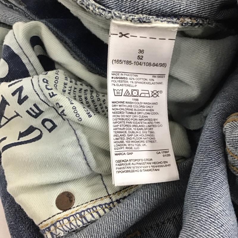 ギャップ GAP パンツ デニム、ジーンズ デニムパンツ スリムパンツ カジュアルパンツ ストレッチパンツ 36インチ ダメージ加工 インディゴ / インディゴ / メンズ USED 古着 中古 10148344
