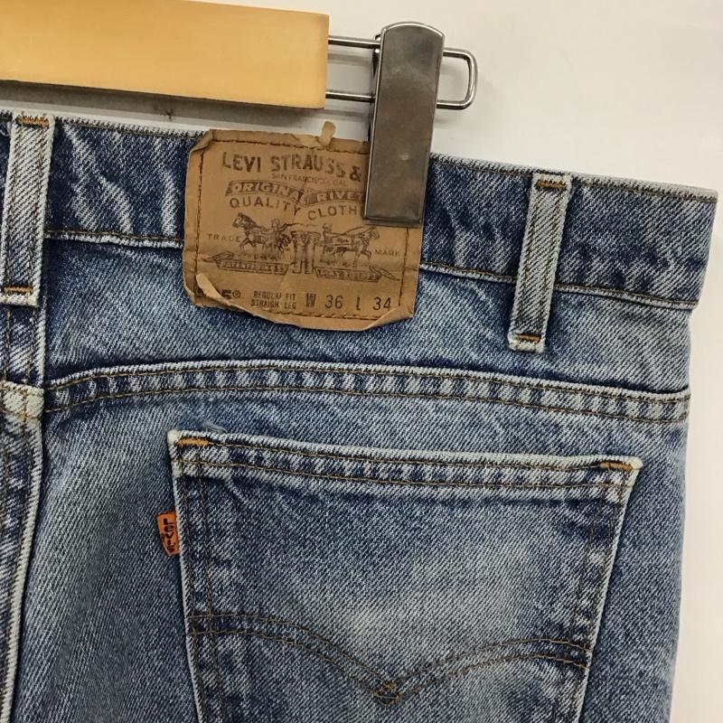 リーバイストラウスアンドコー Levi Strauss & co. パンツ デニム、ジーンズ デニムパンツ ワイドパンツ カジュアルパンツ 36 無地 インディゴ / インディゴ / メンズ USED 古着 中古 10127652