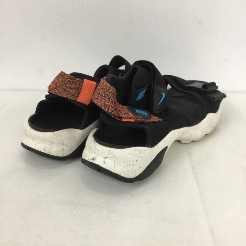ナイキ NIKE サンダル サンダル CI8797-007 キャニオンサンダル 26cm 26.0cm ロゴ、文字 黒 / ブラック / X 橙 / オレンジ / レディース USED 古着 中古 10138839