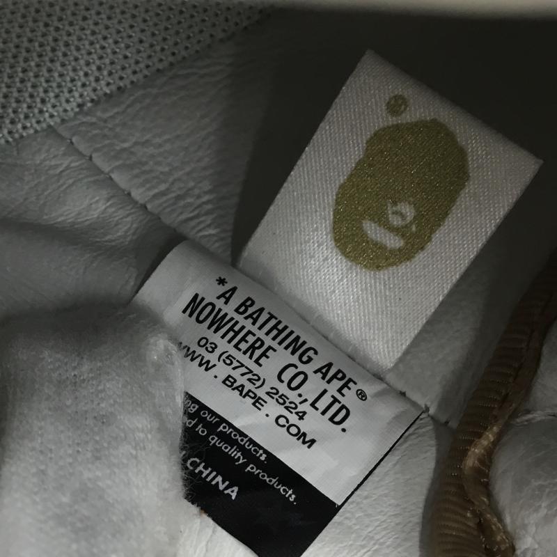 アベイシングエイプ A BATHING APE スニーカー スニーカー 1I70191007 27.5cm ロゴ、文字 茶 / ブラウン / X 白 / ホワイト / メンズ USED 古着 中古 10137812