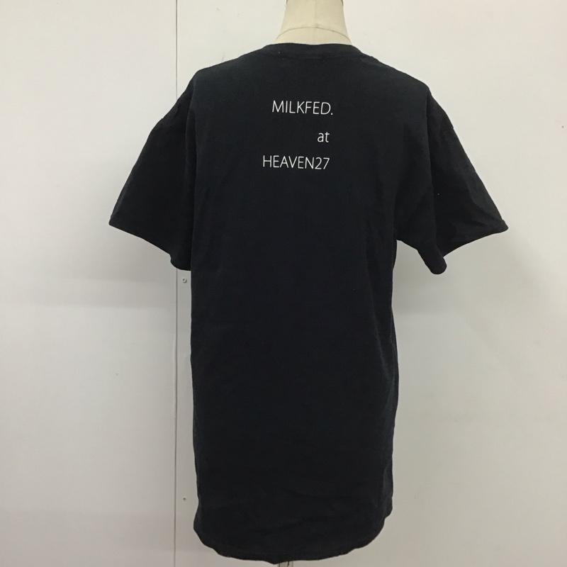 ミルクフェド MILKFED. Tシャツ 半袖 03152106 ボックスロゴ クルーネック ロゴ、文字 黒 / ブラック / レディース USED 古着 中古 10112029