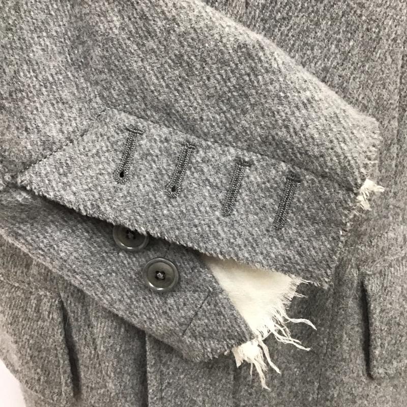 ソロイスト the soloist ジャケット、上着 ジャケット、ブレザー sj.0010baw15 15AW ウールツイルカットオフチェスターコート ロングコート アウター 44 無地 灰 / グレー / メンズ USED 古着 中古 10111703
