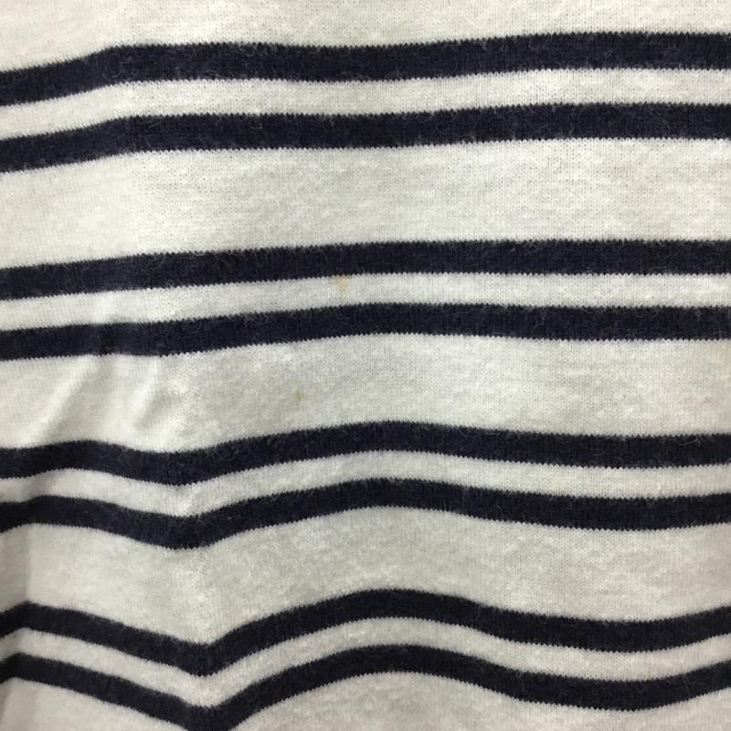 マックレガー McGREGOR カットソー 七分袖 七分丈カットソー クルーネックカットソー プリントTシャツ L ボーダー柄 白 / ホワイト / X 紺 / ネイビー / レディース USED 古着 中古 10113391