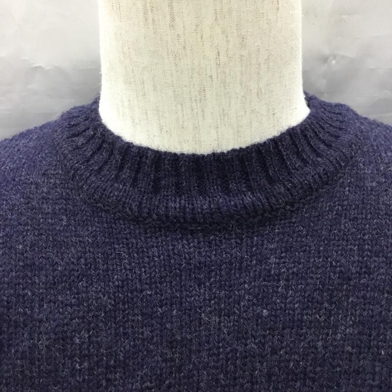 ポロバイラルフローレン Polo by RALPH LAUREN ニット、セーター 長袖 長袖ニットカットソー ニット セーター クルーネックニット L ロゴ、文字 紺 / ネイビー / メンズ USED 古着 中古 10122315