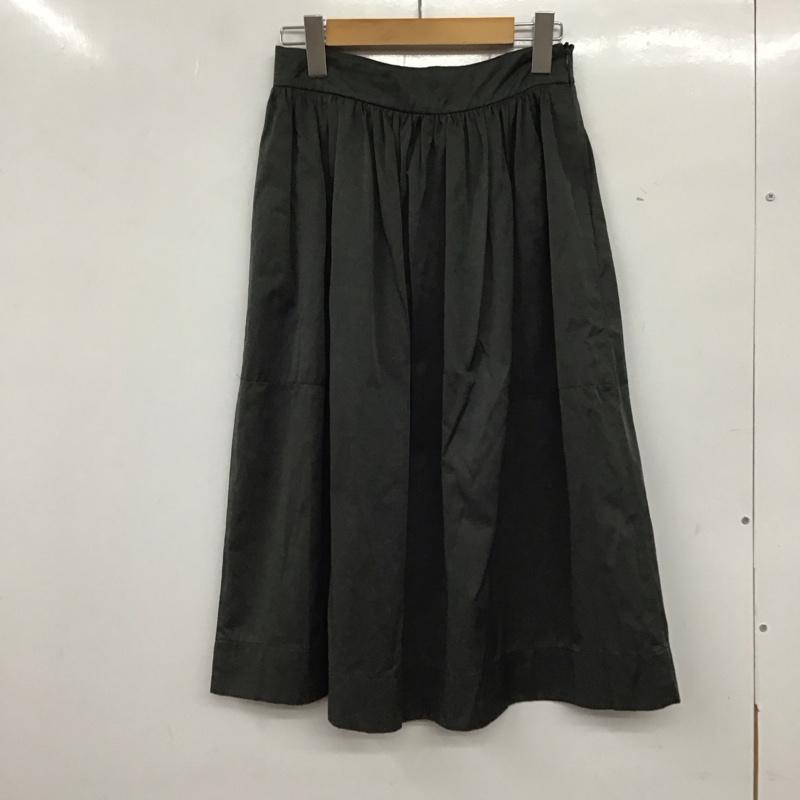ザラ ZARA スカート ひざ丈スカート XS 無地 チャコールグレー / チャコールグレー / レディース USED 古着 中古 10136631