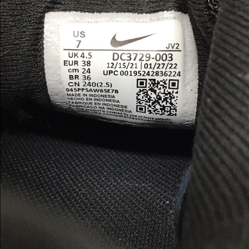 ナイキ NIKE スニーカー スニーカー DC3729-003 REVOLUTION 6 24cm 24.0cm ロゴ、文字 黒 / ブラック / X 白 / ホワイト / レディース USED 古着 中古 10117342