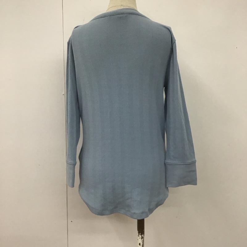 ローレンラルフローレン LAUREN RALPH LAUREN カットソー 長袖 S 無地 水色 / ライトブルー /  レディース USED 古着 中古 10108542