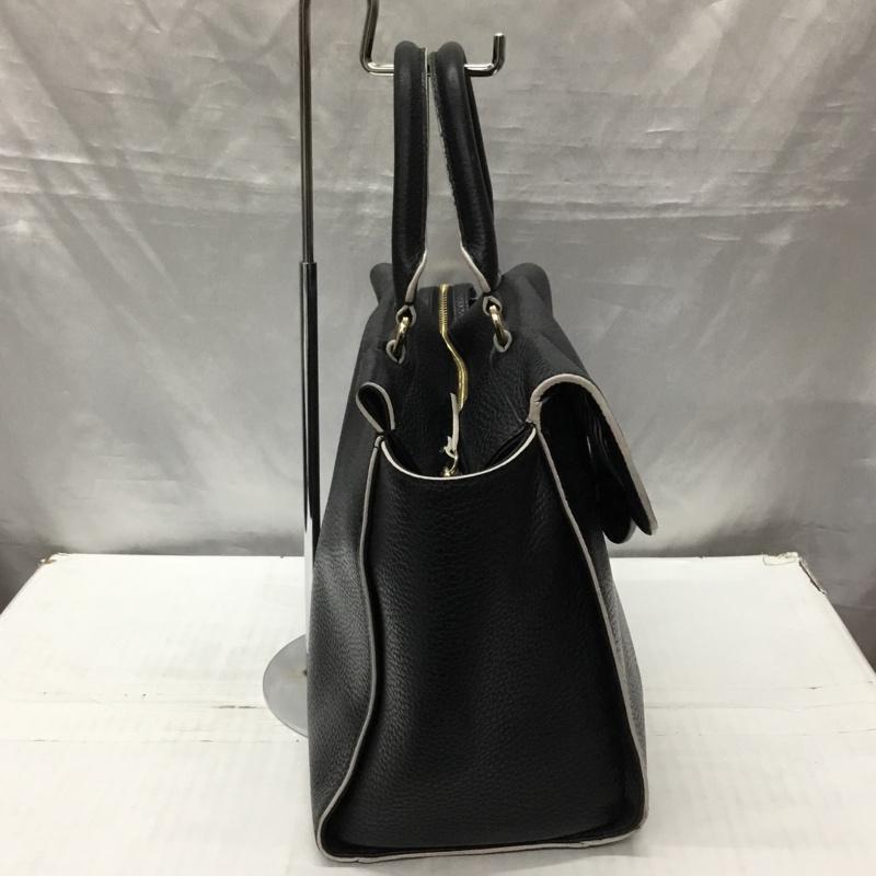 ケイトスペード Kate Spade ハンドバッグ ハンドバッグ 2WAY ショルダー レザー ロゴ、文字 黒 / ブラック / レディース USED 古着 中古 10120740
