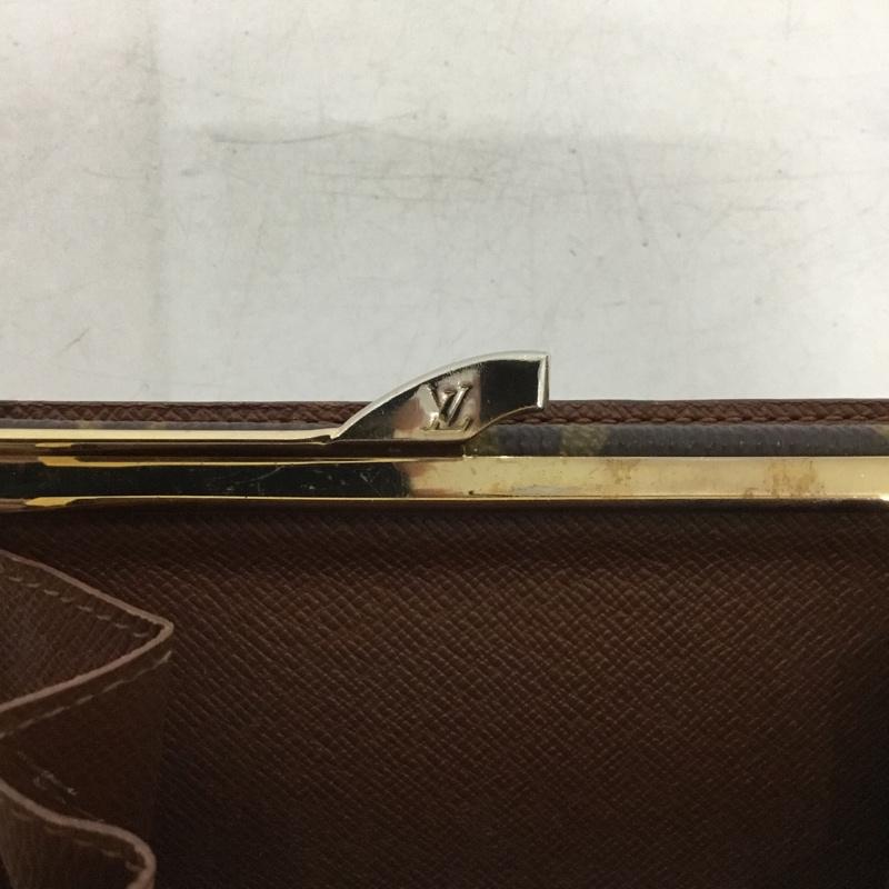 ルイヴィトン LOUIS VUITTON 財布 二つ折り モノグラム ポルトフォイユ ヴィエノワ がま口 箱有 総柄 茶 / ブラウン / レディース USED 古着 中古 10149866