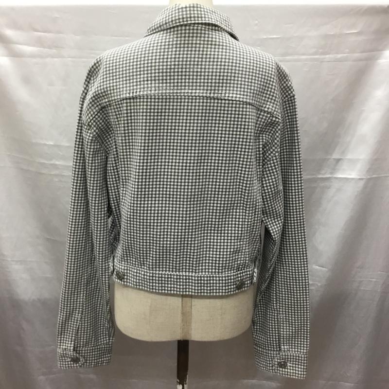 ザラ ZARA ジャケット、上着 ジャケット、ブレザー カジュアルジャケット カラージャケット ポケットジャケット アウター S チェック 白 / ホワイト / X 黒 / ブラック / レディース USED 古着 中古 10115791