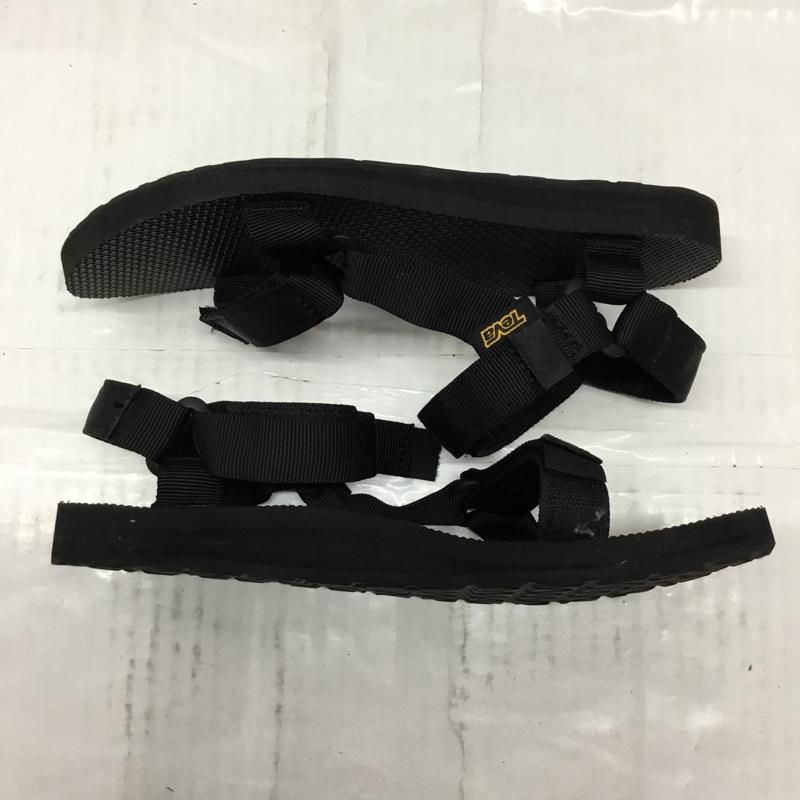 テバ Teva サンダル サンダル 1003987 ORIGINAL UNIVERSAL スポーツサンダル 24cm 24.0cm ロゴ、文字 黒 / ブラック / レディース USED 古着 中古 10106474