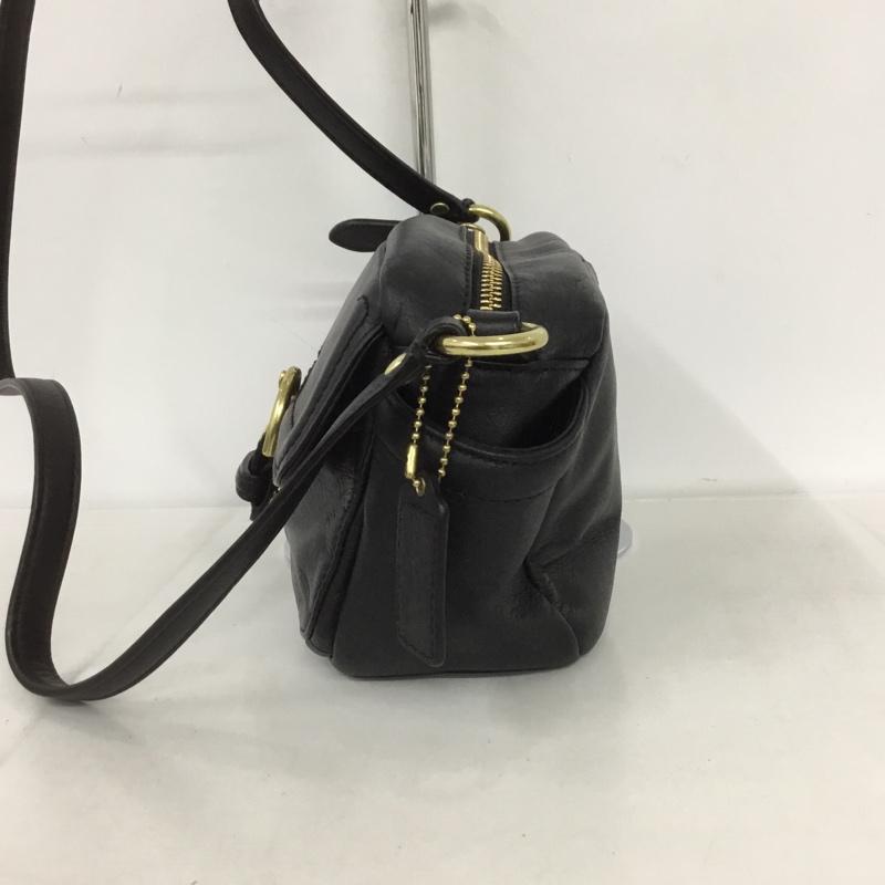 コーチ COACH ショルダーバッグ ショルダーバッグ F25150 ポシェット ミニバッグ ロゴ、文字 黒 / ブラック / レディース USED 古着 中古 10131865