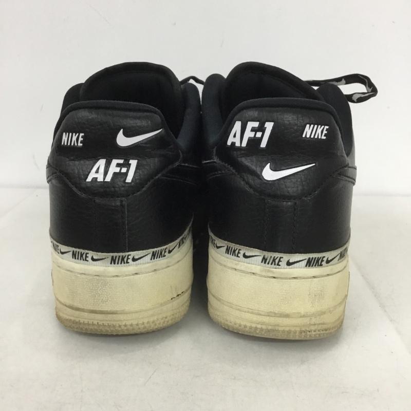 ナイキ NIKE スニーカー スニーカー AH6827-002 WMNS AIR FORCE 1 SE PREMIUM 27.5cm 27.5cm ロゴ、文字 黒 / ブラック / メンズ USED 古着 中古 10138331
