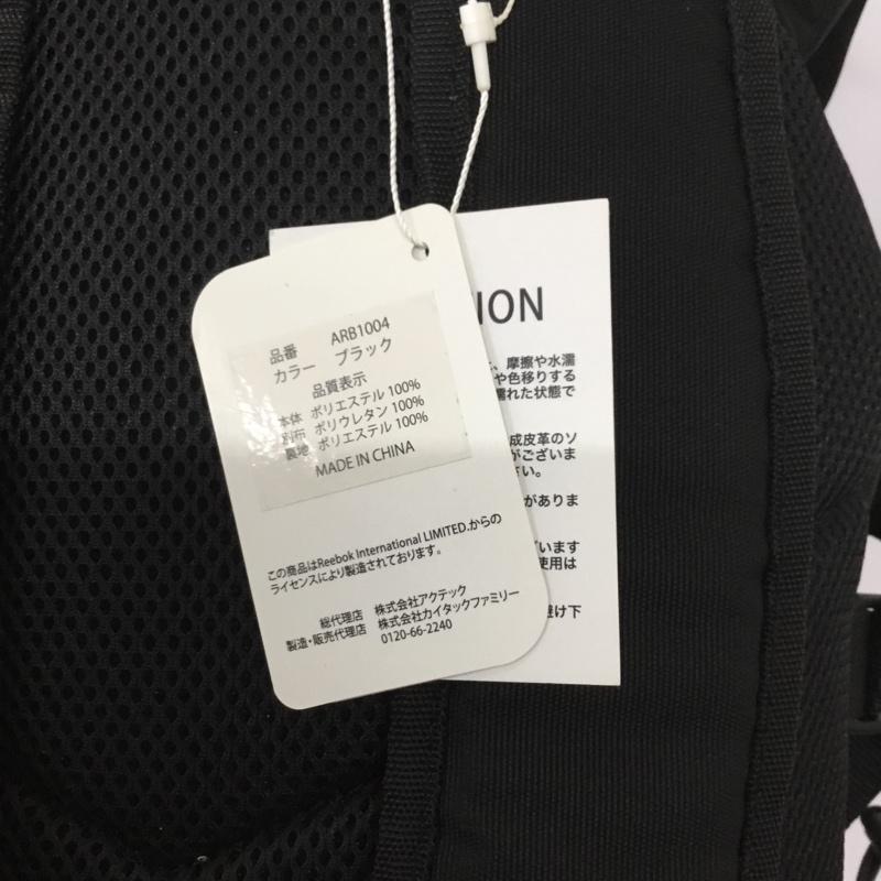 リーボック Reebok リュックサック、デイパック リュックサック、デイバッグ ARB1004 大容量 タグ付き ロゴ、文字 黒 / ブラック / メンズ USED 古着 中古 10128517