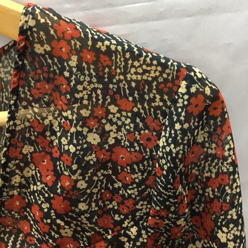 ザラ ZARA カットソー 長袖 S 総柄 マルチカラー / マルチカラー / レディース USED 古着 中古 10121967