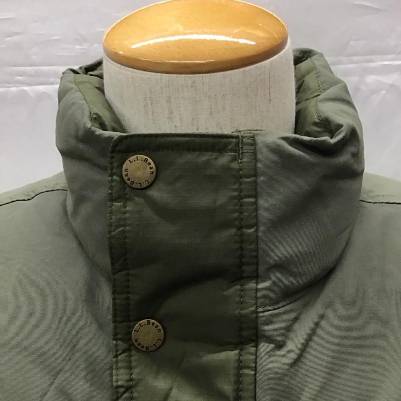 エルエルビーン L.L.Bean ベスト ベスト ジップアップベスト ダウンベスト ノースリーブカットソー S ロゴ、文字 カーキ / カーキ / メンズ USED 古着 中古 10110770