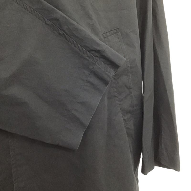 バシスブルック BASISBROEK ジャケット、上着 ジャケット、ブレザー ロングジャケット ロングコート アウター カラージャケット 4 無地 黒 / ブラック / メンズ USED 古着 中古 10107470