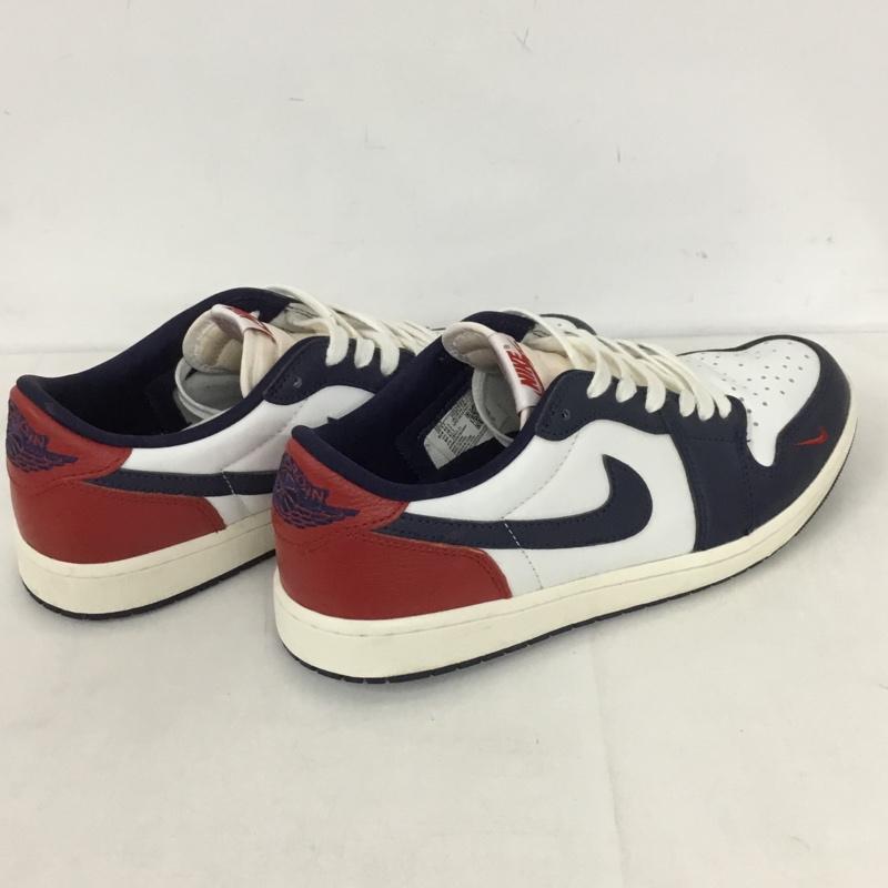 ナイキ NIKE スニーカー スニーカー HQ2993-100 AIR JORDAN 1 RETRO LOW OG 28.5cm 28.5cm ロゴ、文字 白 / ホワイト / X 赤 / レッド / X 紺 / ネイビー / メンズ USED 古着 中古 10130774