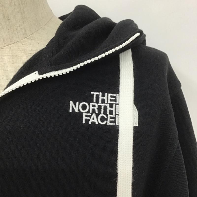 ザノースフェイス THE NORTH FACE パーカー 長袖 NT62130 ジップアップ フルジップ 裏起毛 M ロゴ、文字 黒 / ブラック / メンズ USED 古着 中古 10106849