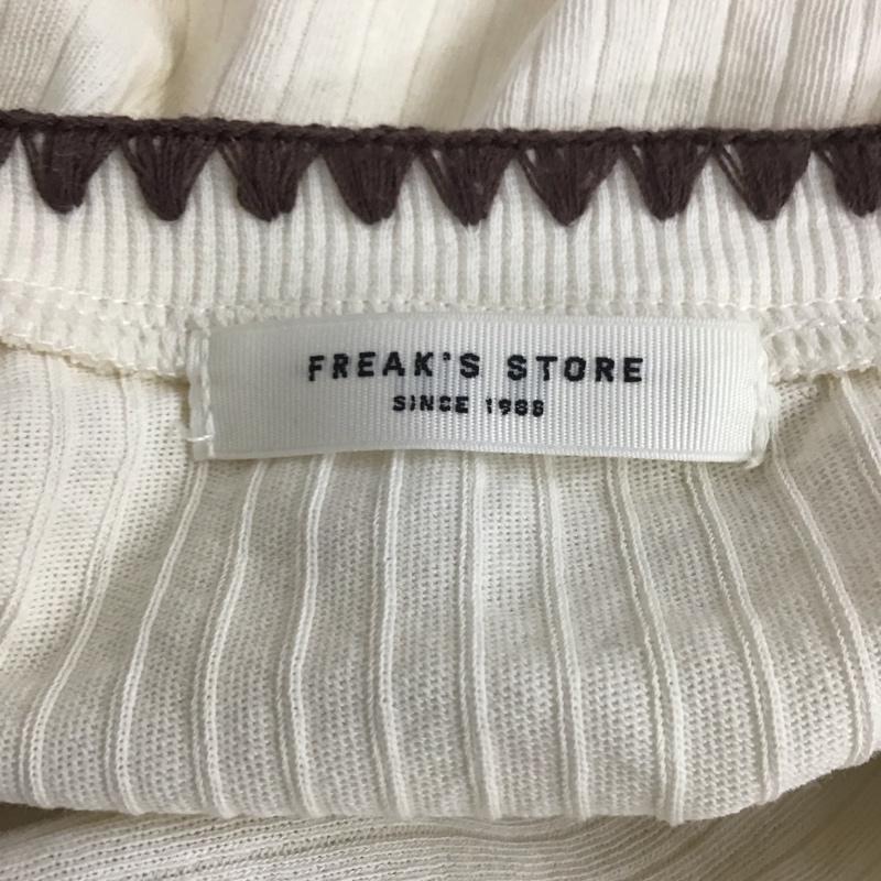 フリークスストア FREAK S STORE カットソー 半袖 1123248902118 ハンドステッチリブ半袖Tシャツ 半袖カットソー FREE 無地 ベージュ / ベージュ / レディース USED 古着 中古 10110812