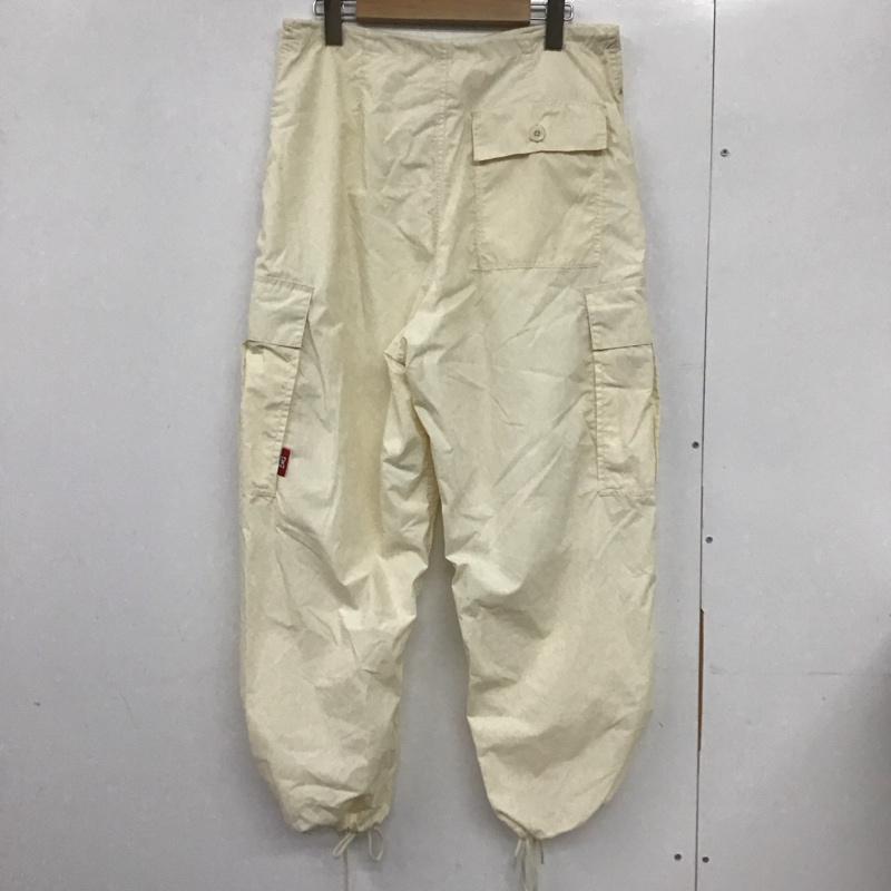 フリークスストア FREAK S STORE パンツ ワークパンツ、ペインターパンツ ワークパンツ ワイドパンツ カジュアルパンツ M ロゴ、文字 アイボリー / アイボリー / メンズ USED 古着 中古 10132789