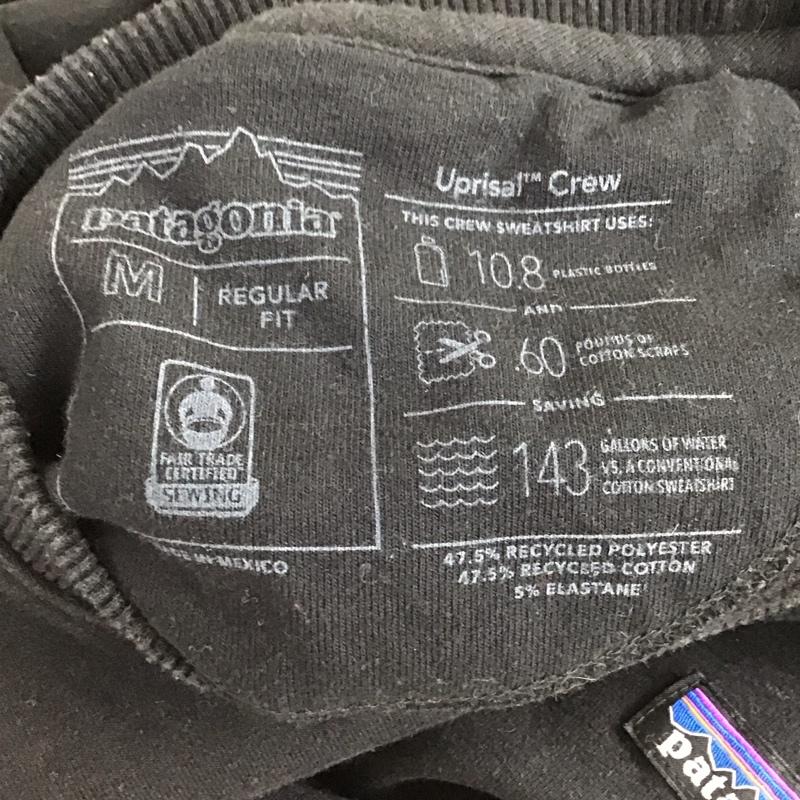 パタゴニア patagonia トレーナー 長袖 39543fa19 19AW クルーネックスウェット 長袖トレーナー M ロゴ、文字 黒 / ブラック /  メンズ USED 古着 中古 10117633