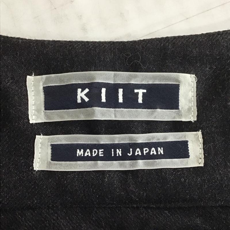 キート kiit シャツ、ブラウス 長袖 長袖シャツ Vネックカジュアルカットソー ノーカラーシャツカットソー 3 無地 黒 / ブラック / メンズ USED 古着 中古 10107768