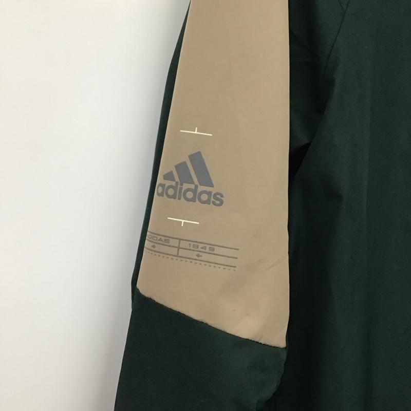 アディダス adidas ジャケット、上着 ジャケット、ブレザー hn9040 ウインドブレーカージャケット ジップアップパーカージャケット アウター M ロゴ、文字 緑 / グリーン / メンズ USED 古着 中古 10134694