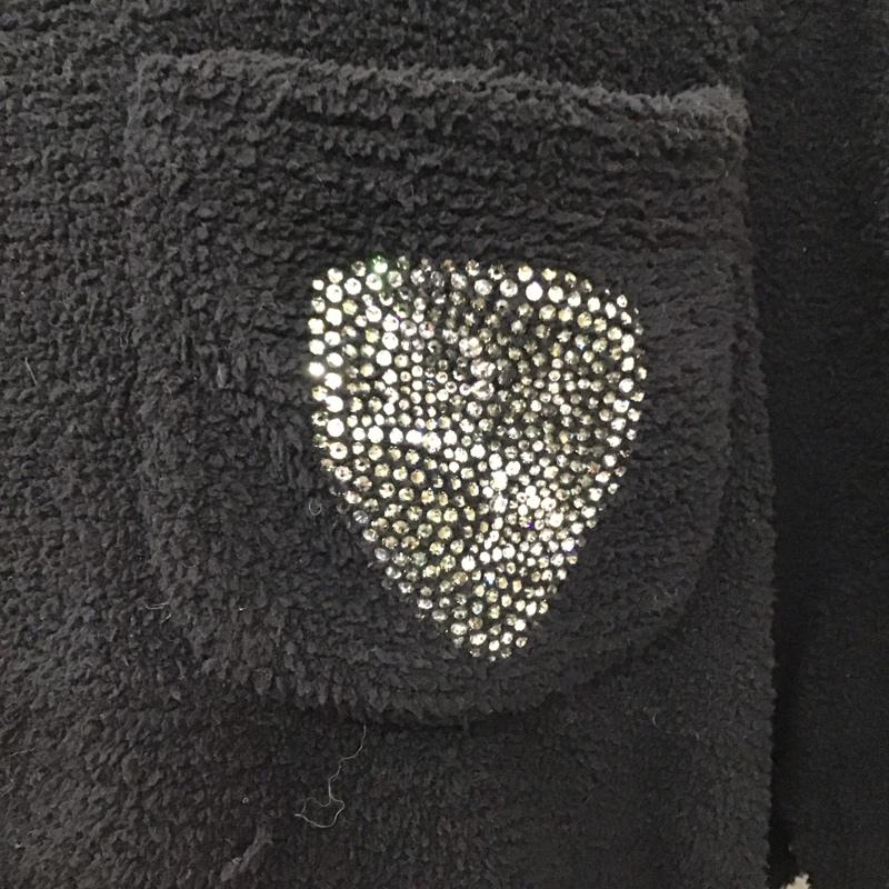 ダルタンボナパルト Dartin Bonaparto カーディガン 長袖 長袖ロングカーディガン フード付きロングカーディガン 前開き 48 ロゴ、文字 黒 / ブラック / メンズ USED 古着 中古 10119265