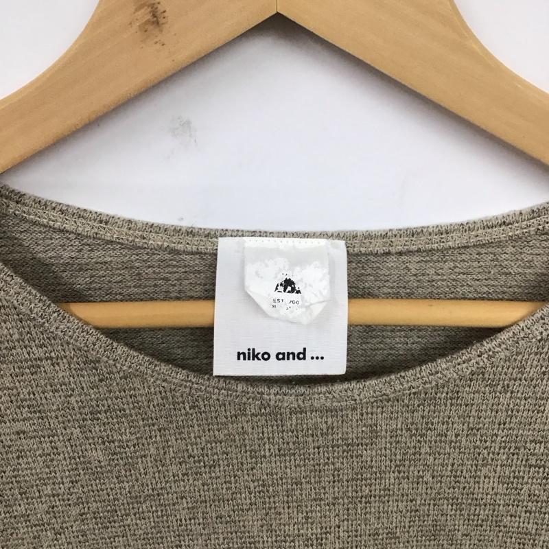 ニコアンド niko and... カットソー 長袖 長袖カットソー クルーネックカットソー ロングスリーブカットソー 無地 茶 / ブラウン / レディース USED 古着 中古 10117896