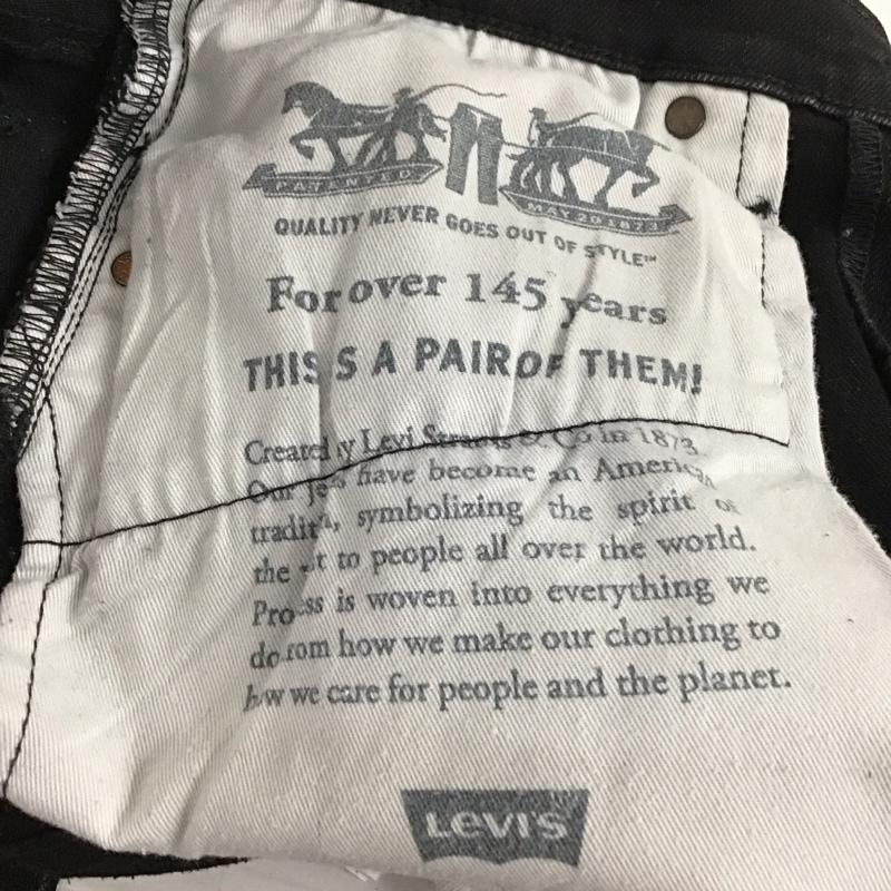 リーバイストラウスアンドコー Levi Strauss & co. パンツ デニム、ジーンズ デニムパンツ スリムパンツ カジュアルパンツ ストレッチパンツ 33インチ 無地 黒 / ブラック / メンズ USED 古着 中古 10132322