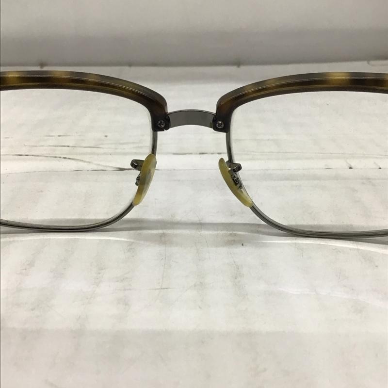 レイバン Ray-Ban めがね・サングラス めがね RB4190 スクエア クリアレンズ ロゴ、文字 茶 / ブラウン / レディース USED 古着 中古 10114313