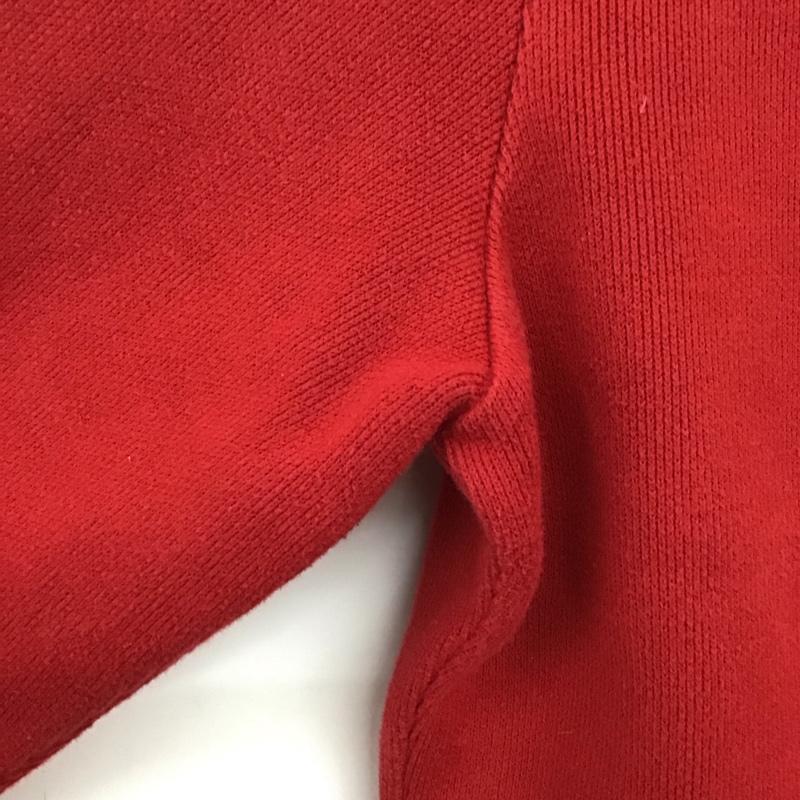 ラコステ LACOSTE パーカー 長袖 プルオーバー ハーフジップ 40 ワンポイント 赤 / レッド / レディース USED 古着 中古 10139145