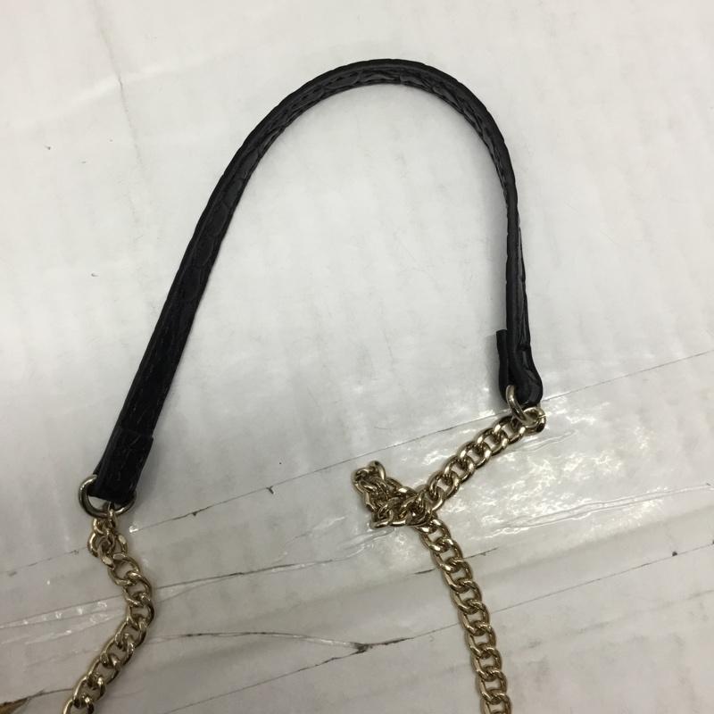 ザラ ZARA ハンドバッグ ハンドバッグ 6323 810 040 ショルダー 2WAY クロコダイル調 タグ付き 黒 / ブラック / レディース USED 古着 中古 10110518