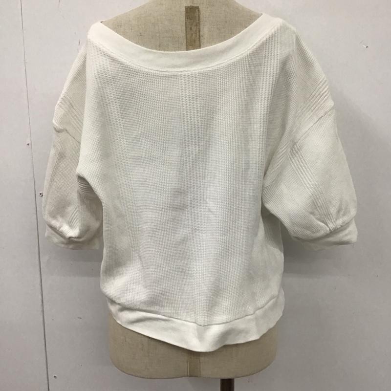 ローリーズファーム LOWRYS FARM カットソー 半袖 LF619096AD ヘンリーネック FREE 無地 白 / ホワイト /  レディース USED 古着 中古 10108162