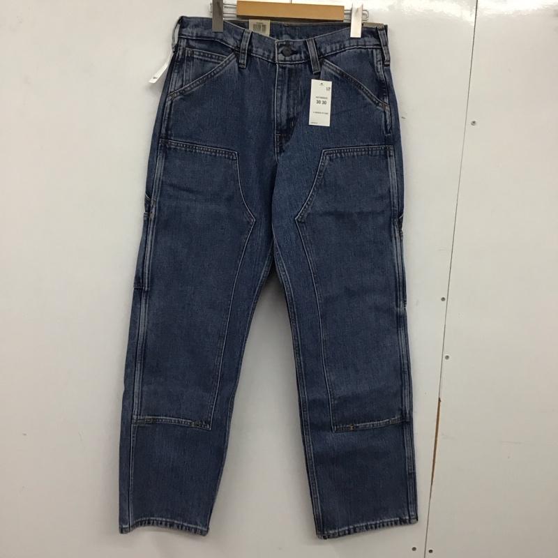 リーバイストラウスアンドコー Levi Strauss & co. パンツ デニム、ジーンズ デニムパンツ ワイドパンツ カジュアルパンツ ストレッチ 30インチ 無地 インディゴ / インディゴ / メンズ USED 古着 中古 10136567