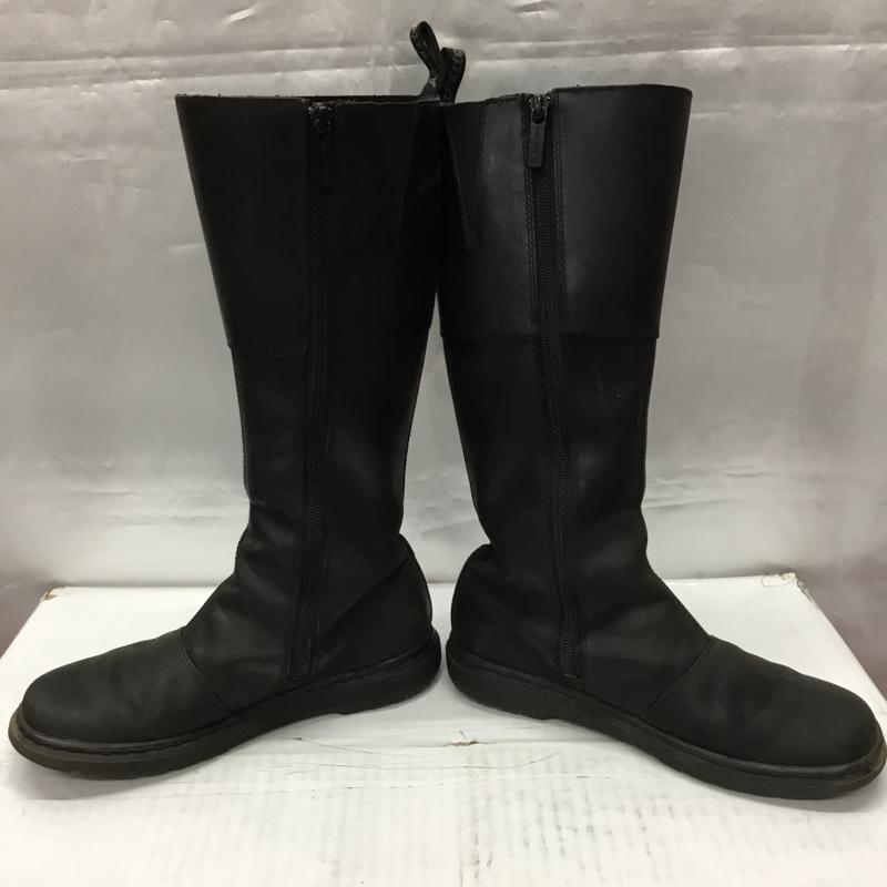 ドクターマーチン Dr.Martens ブーツ 一般 AW006 UK4 ロングブーツ サイドファスナー US:6 無地 黒 / ブラック / レディース USED 古着 中古 10106873
