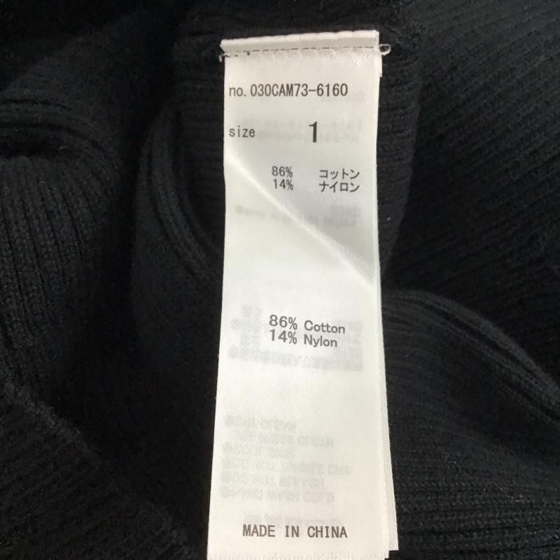 スライ SLY ワンピース ミニスカート 030CAM73-6160 RIB BUTTON MG FLARE OP 1 無地 黒 / ブラック /  レディース USED 古着 中古 10133206