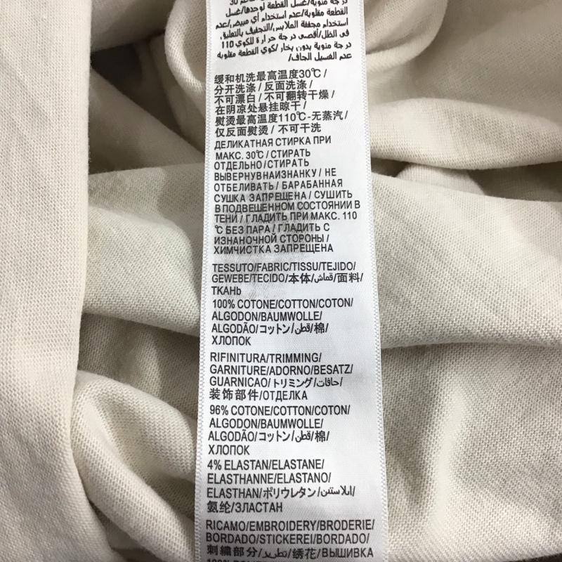 バレンシアガ BALENCIAGA Tシャツ 半袖 22aw 半袖カットソー プリントTシャツ クルーネックカットソー 刺繍 2 ロゴ、文字 ベージュ / ベージュ / メンズ USED 古着 中古 10141672