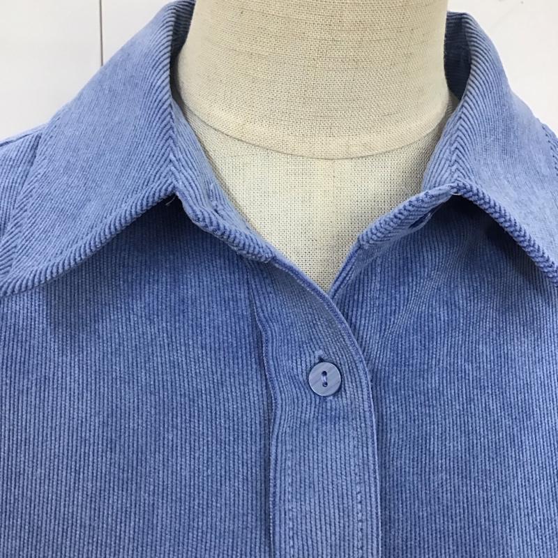 ザラ ZARA シャツ、ブラウス 長袖 8708 910 400 M 無地 青 / ブルー / レディース USED 古着 中古 10119394