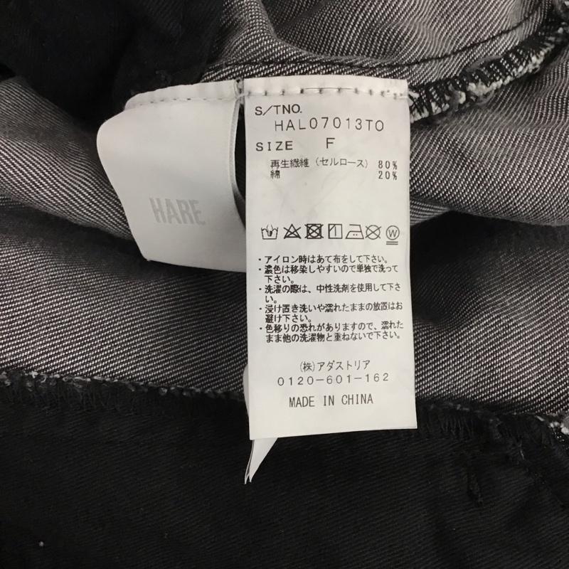 ハレ HARE ベスト ベスト HAL07013TO 2WAY デニムベスト FREE 無地 チャコールグレー / チャコールグレー / レディース USED 古着 中古 10131298