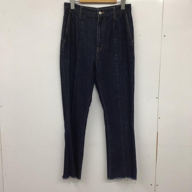 ローリーズファーム LOWRYS FARM パンツ デニム、ジーンズ サイドスリット L 無地 インディゴ / インディゴ / レディース USED 古着 中古 10137210