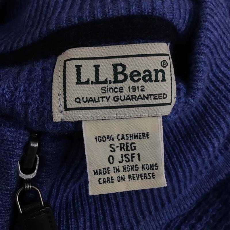 エルエルビーン L.L.Bean ニット、セーター 長袖 ジップアップニットジャケット セーター 長袖ニットカットソー S 無地 青 / ブルー / メンズ USED 古着 中古 10112591