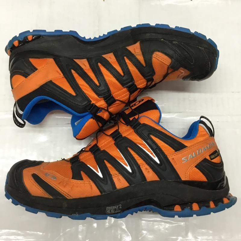 サロモン SALOMON アウトドアシューズ アウトドアシューズ 145464 XA PRO 3D GORE-TEX 26.5cm 26.5cm ロゴ、文字 橙 / オレンジ / X 黒 / ブラック / X 青 / ブルー / メンズ USED 古着 中古 10109738