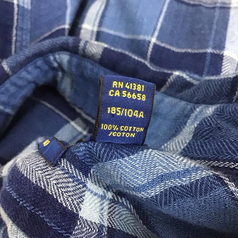 ポロラルフローレン POLO RALPH LAUREN カットソー 長袖 長袖シャツカットソー ジップネックカットソー チェックシャツ XL チェック マルチカラー / マルチカラー /  メンズ USED 古着 中古 10112718