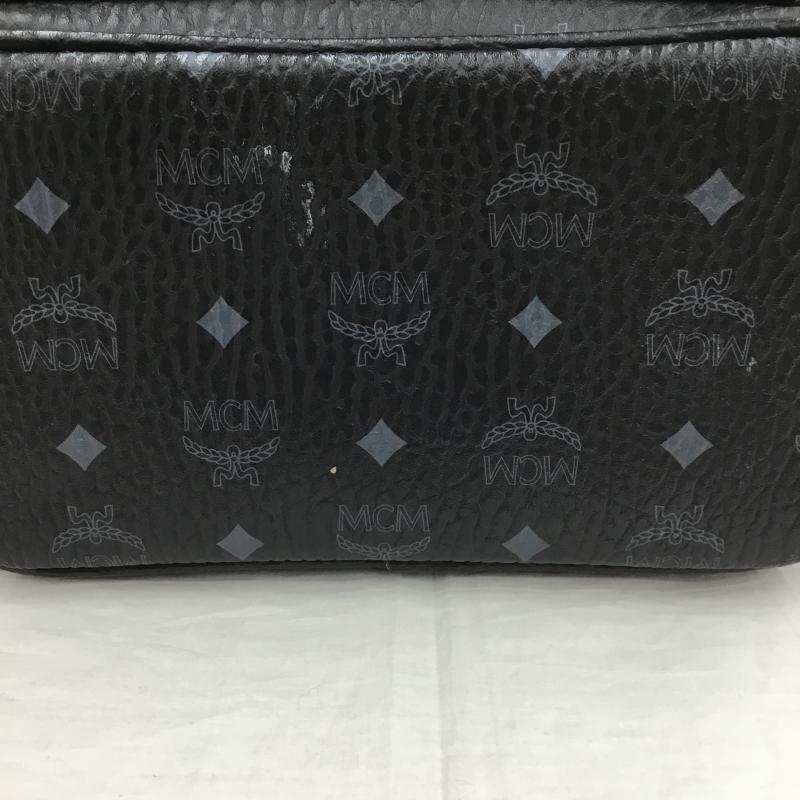 エムシーエム MCM リュックサック、デイパック リュックサック、デイバッグ ロゴ、文字 黒 / ブラック / レディース USED 古着 中古 10139269