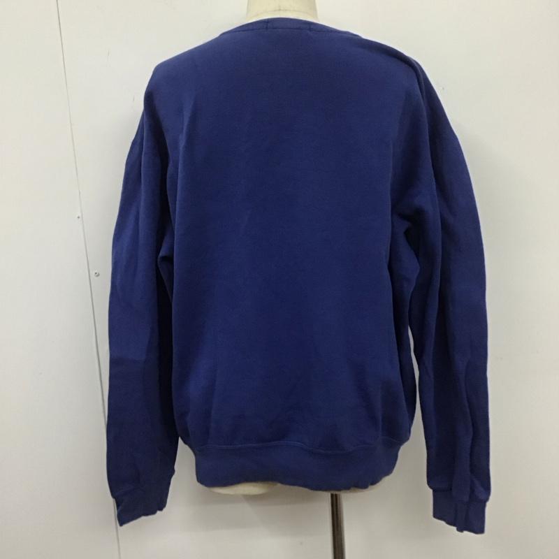 ポロバイラルフローレン Polo by RALPH LAUREN トレーナー 長袖 長袖トレーナー スウェット クルーネック リブスウェットカットソー L ロゴ、文字 青 / ブルー / メンズ USED 古着 中古 10107014